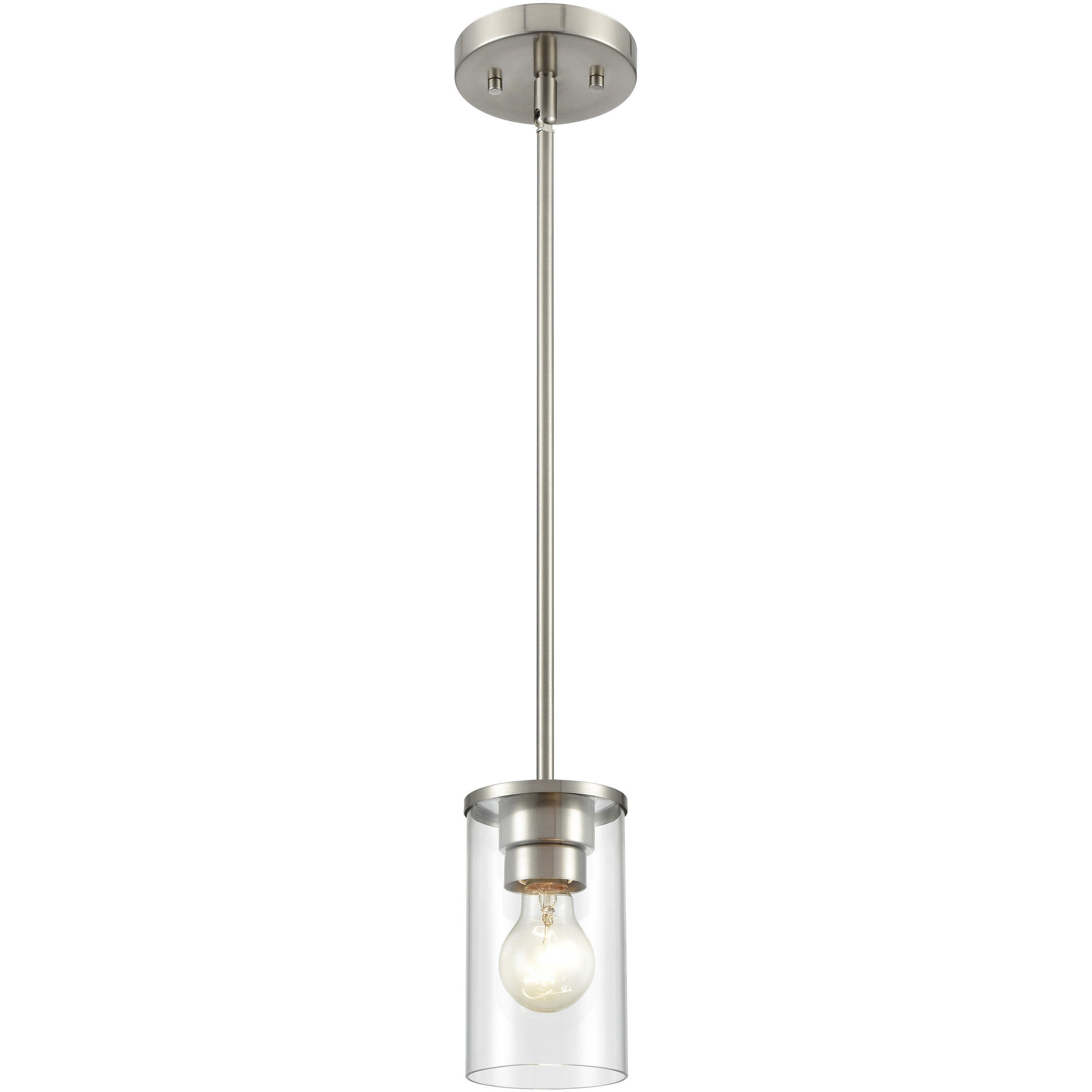 Verlana 1 Light 5 inch Brushed Nickel Pendant Ceiling Light